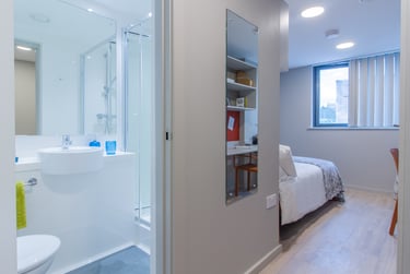 Block A Lower Floor Silver En Suite at Calico, Norton Street, City Centre, Liverpool, L38LG - Image 1